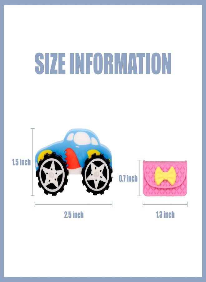CLOCK KING 132pcs 3D Cute Kids Erasers, Random Desktop Pet Toys Gifts, Classroom Rewards Kids Party Gifts, Various Styles Such as Animals, Food, Plants, Space, Princess, Sports, Halloween, Christmas - Image 2
